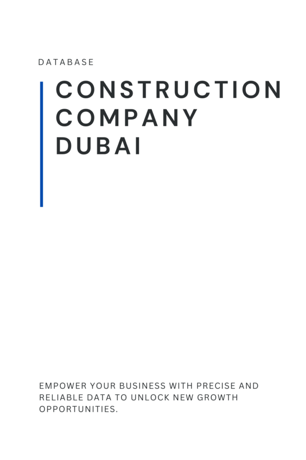 List of Construction companies in Dubai